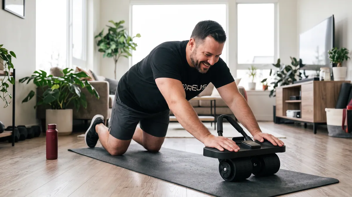 Everyday athlete rolling out at home